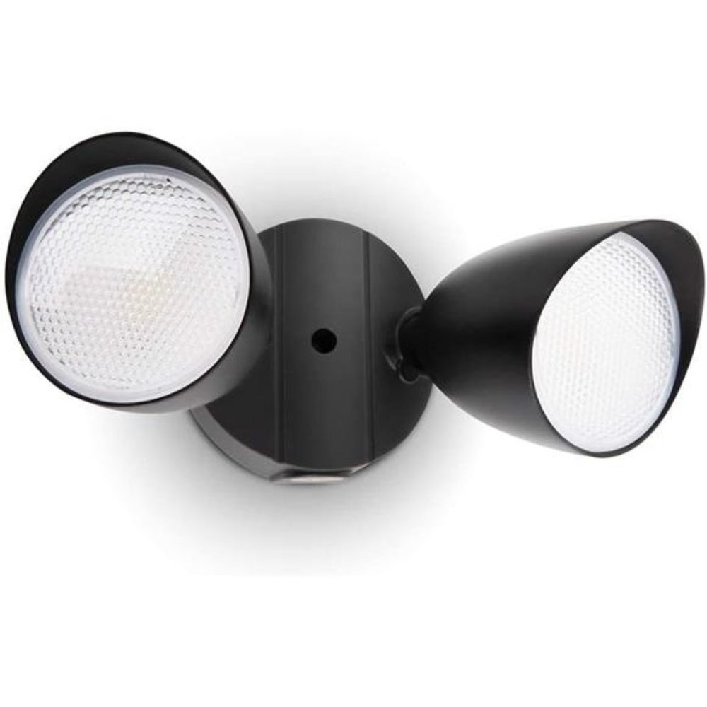 Lumen 32 Watt 28 LED Dual-Head Floodlight Outdoor, Full Metal Design, Waterproof
